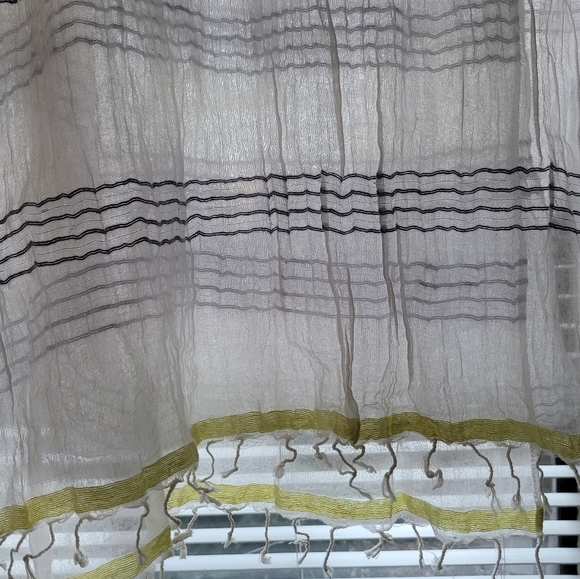 Lightweight Scarf | blue, yellow, white - Picture 9 of 10